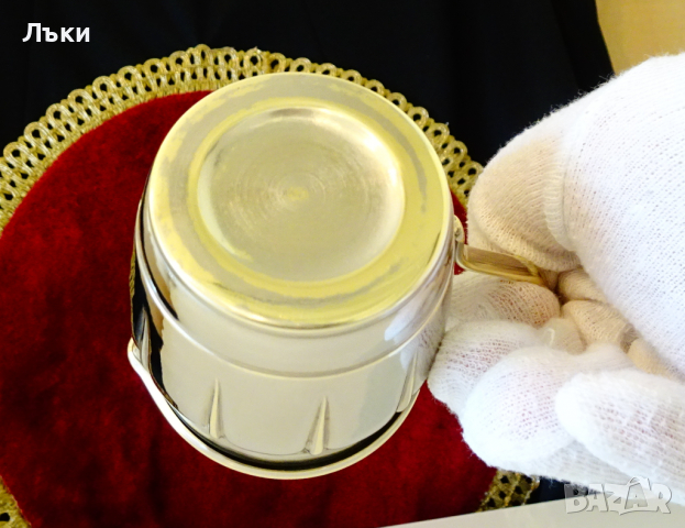 Посребрена каничка,латиера,релеф. , снимка 7 - Антикварни и старинни предмети - 36400966