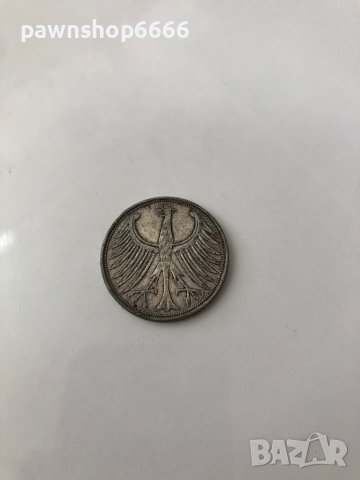 Сребърна монета Германия 5 марки, 1951, снимка 3 - Нумизматика и бонистика - 41484845