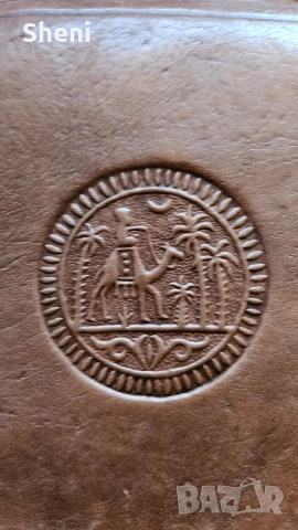 Гравирана ръчно изработена мароканска кожена чанта, снимка 5 - Чанти - 53069160