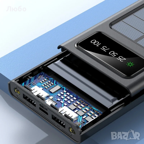 Промоция! Соларно Зарядно,Fast Charge USB-C,LED,Водоустойчиво, снимка 6 - Къмпинг осветление - 44838294