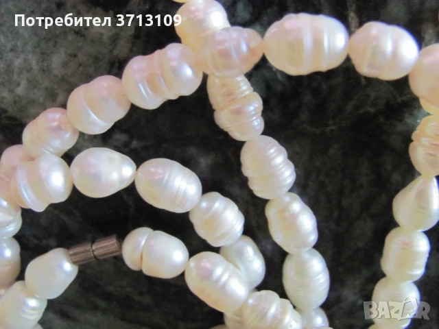 Дамско колие от естествени перли, снимка 3 - Колиета, медальони, синджири - 51127574