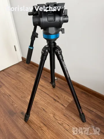 Професионален комплект видео статив Benro A2570T + видео глава Benro S8 PRO (за камери до 8 кг), снимка 5 - Чанти, стативи, аксесоари - 56244525