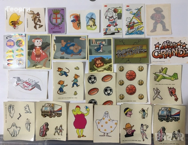 Стикери, ваденки, татуировки и картинки на Панини и Киндер от края на 80-те и 90-те от Италия., снимка 2 - Колекции - 52451187