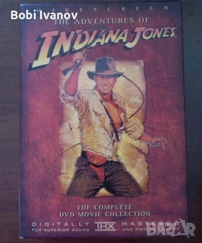 Indiana Jones Индиана Джоунс (4 диска бокс кутия) DVD Трилогия и бонус диск с Бг Субтитри 2003г., снимка 3 - DVD филми - 50916233