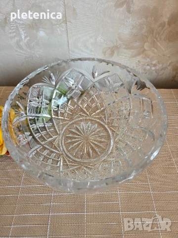 Красива кристална купа , снимка 4 - Други ценни предмети - 50591619