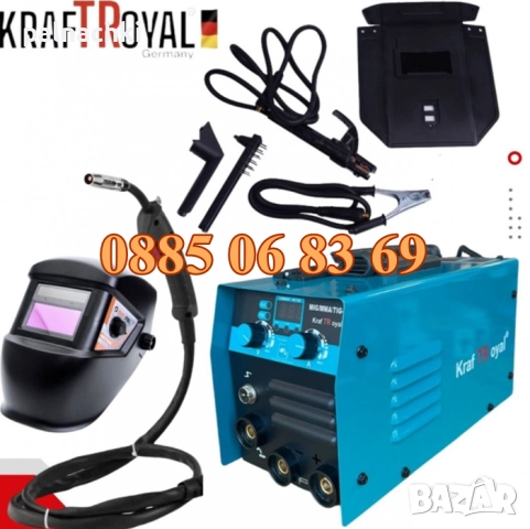 Инверторен Електрожен 400А с телоподаващо, Заваръчен Апарат MIG, MMA
