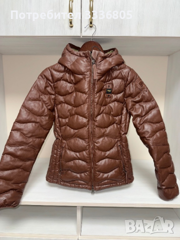 Кожено зимно яке, снимка 2 - Якета - 44737972