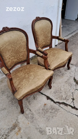Кресла ретро орех №064, снимка 2 - Дивани и мека мебел - 53561952
