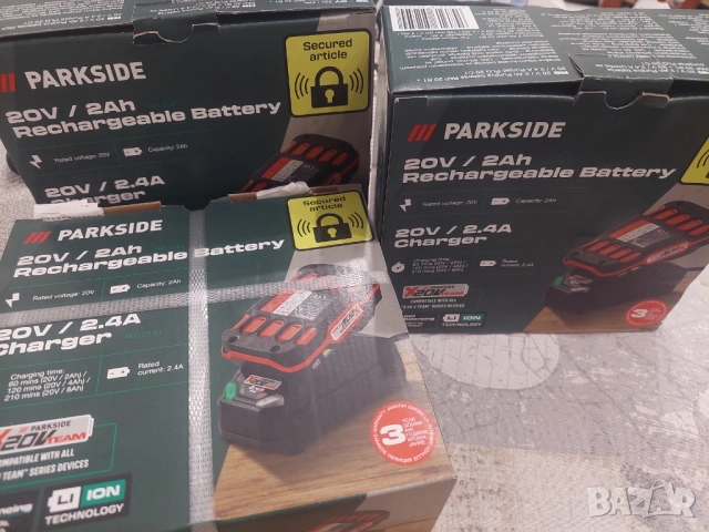 НОВИ PARKSIDE БАТЕРИЯ И ЗАРЯДНО 20V КОМПЛЕКТ, снимка 6 - Други инструменти - 51969831