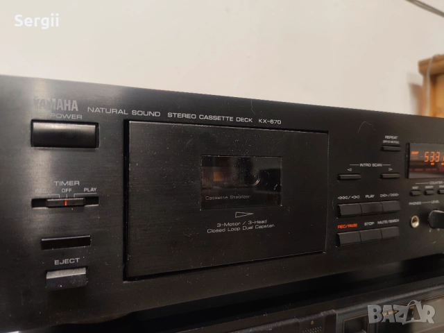 3 глав дек Yamaha KX-670 , снимка 3 - Декове - 53723721