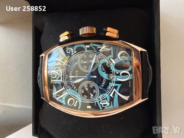 Franck Muller - Vintage Chronograph Quartz  - Мъжки часовник - Нов , снимка 7 - Мъжки - 53218912
