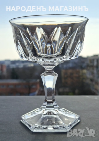 D'ARQUES - Френски кристал сервиз чаши кристални за десерти мелба сладолед шампанско 10 броя , снимка 4 - Други ценни предмети - 53701830