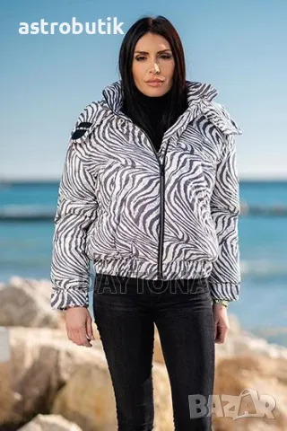 Късо яке с естествен гъши пух- супер топло и леко!, снимка 5 - Якета - 48787542