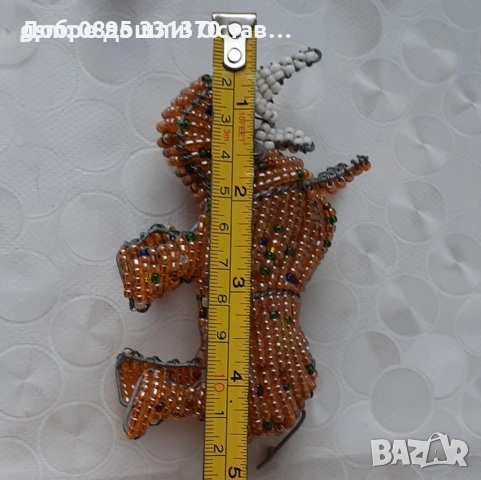 Жирафи от метал, дърво от мъниста жираф и носорог фигура, животно Африка, синци, снимка 9 - Статуетки - 39748472