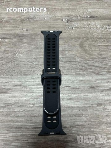 Силиконова каишка за Apple Wach Black  ML 42/44/45mm, снимка 1 - Смарт часовници - 41632609