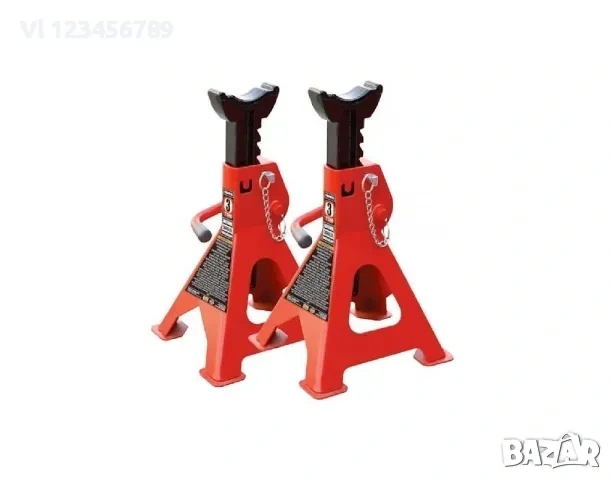 Стойка за подпиране на автомобил-2 бр к-кт , 2 тона(4 или 6 т), снимка 3 - Аксесоари и консумативи - 53821821