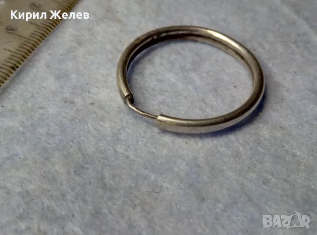 СТИЛНА РЕТРО АРТ МОДЕЛ СРЕБЪРНА ОБЕЦА СРЕБРО 925 КЛАСИЧЕСКА РЪЧНА ИЗРАБОТКА 47486, снимка 6 - Обеци - 49757716