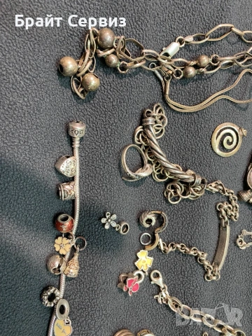 Сребърни накити обеци ,гривни,синджири,пръстени и талисмани, снимка 4 - Колиета, медальони, синджири - 53538828