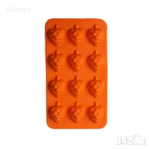 5516 Силиконова форма за лед Сърца, Мечета Грозде, Плодове, снимка 8 - Форми - 48194026