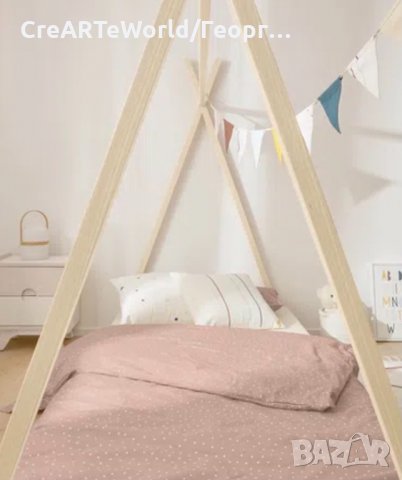 Легло тип типи по метода монтесори, снимка 5 - Бебешки легла и матраци - 33998200