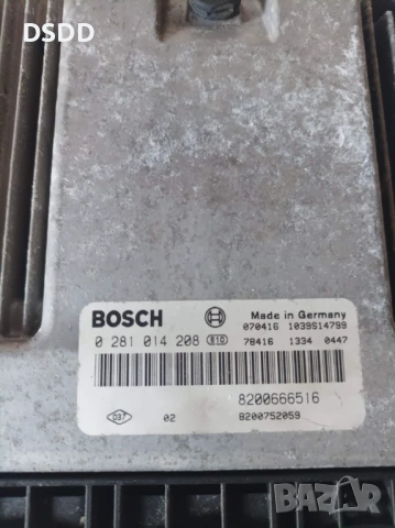 Компютър двигател / ECU 0281014208 за Renault Trafic, Opel Vivaro, Nissan Primastar 2.0 DCI / CDTI, снимка 2 - Части - 53729255