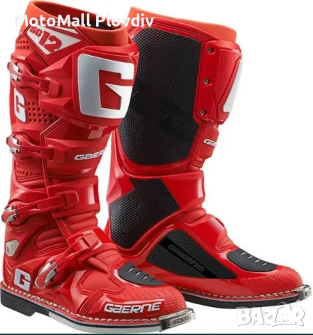 gaerne ботуши sg12 solid red мотокрос ендуро мото ботуш, снимка 2 - Аксесоари и консумативи - 49161789