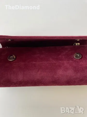 Дамска чанта портфейл(кадифе) , снимка 3 - Портфейли, портмонета - 49004608