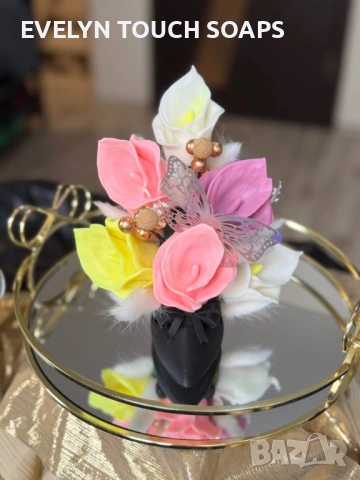 Букети кала за 8 март от сапун като малки шедьоври!, снимка 3 - Козметика за тяло - 53360795