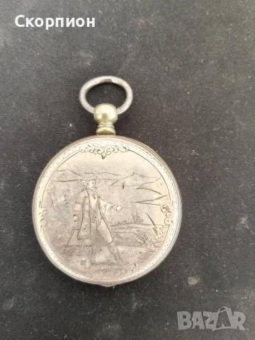 Швейцарски сребърен джобен часовник 1901г. - ПЕРФЕКТЕН - ПРОМОЦИЯ, снимка 11 - Джобни - 50421505