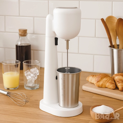 Стоящ фрапе миксер Muhler FMX-277S, 100W, Метална чаша