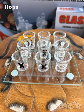 Морски шах с шотове от стъкло, снимка 6 - Шах и табла - 53844241
