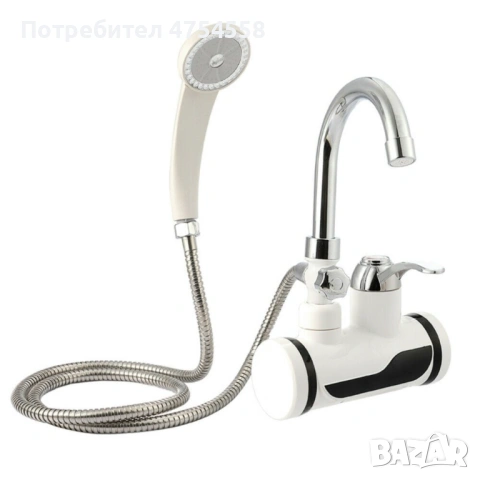Смесител за вграждане в комплект с душ слушалка с проточен нагревател, снимка 4 - Смесители - 53870330