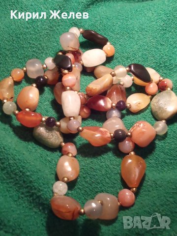 ПРЕКРАСНО АРТ КОЛИЕ от ХАЛЦЕДОН и БРОНЗ 5051 12579