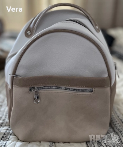 Дамска кожена раница