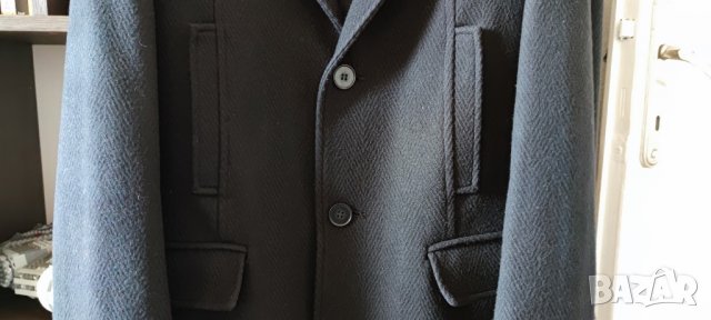 ПРОМОЦИЯ Мъжко черно палто Paruchev, снимка 4 - Палта - 34850208