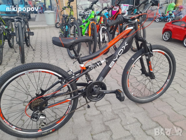 BYOX Велосипед 24" VERSUS черен.червен, снимка 4 - Велосипеди - 53848950
