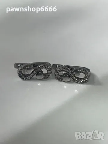 Сребърни обеци 925, снимка 2 - Обеци - 48995855