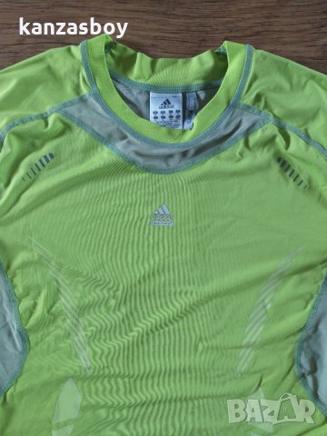  Adidas Men Techfit Preparation Funktionsshirt Slime - страхотна мъжка тениска, снимка 2 - Тениски - 34198884