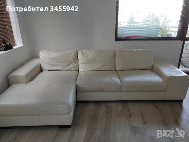 Кожен ъглов диван , снимка 5 - Дивани и мека мебел - 50959859