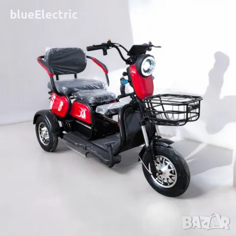 Електрическа триместна триколка blueElectric C1 1800W | 48V | 24Ah | RACING RED
