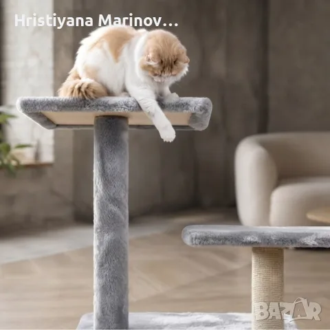 Многоетажна катерушка за котки , снимка 3 - За котки - 56047261