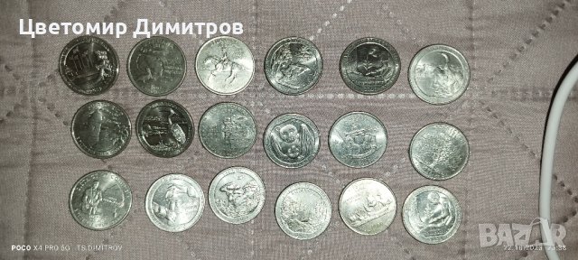 1/4 dollar USA quarter , снимка 6 - Нумизматика и бонистика - 39297604