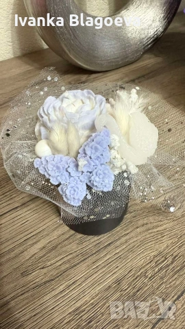 Нежни букетчета от свещи, снимка 16 - Декорация за дома - 53343574