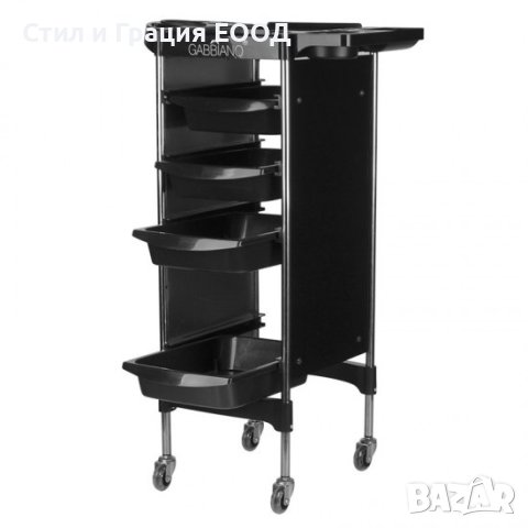 Фризьорска количка Gabbiano FX11-2 - 40 х 30 х 91 см, снимка 2 - Фризьорски принадлежности - 41508102