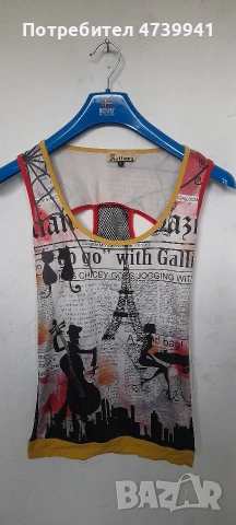 Дамски потник с артистичен принт