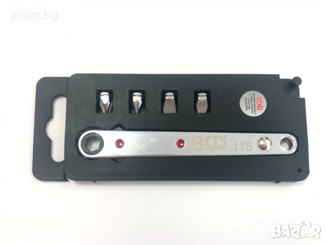 ключ с ултра тънка тресчотка и битове, 1/4 инча, 6,3 мм, Япония, снимка 2 - Други инструменти - 36295007