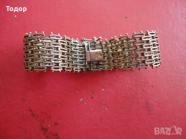 Страхотна позлатена сребърна гривна 925 , снимка 10 - Гривни - 47462341