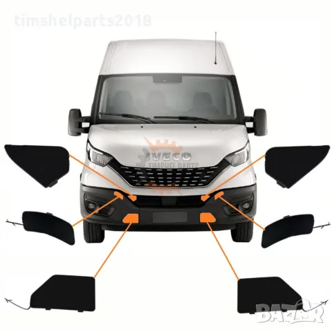 Комплект капачки предна броня за Iveco Daily след 2019 год.