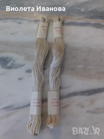 Мулине, светло бежово, 2 броя , снимка 3 - Гоблени - 50187229