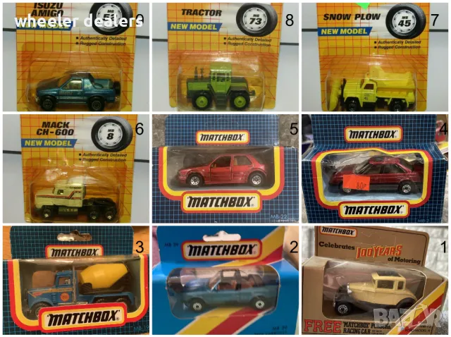 Метални колички Мачбокс Matchbox от различни години в мащаб 1:64 Част1, снимка 12 - Колекции - 22020827